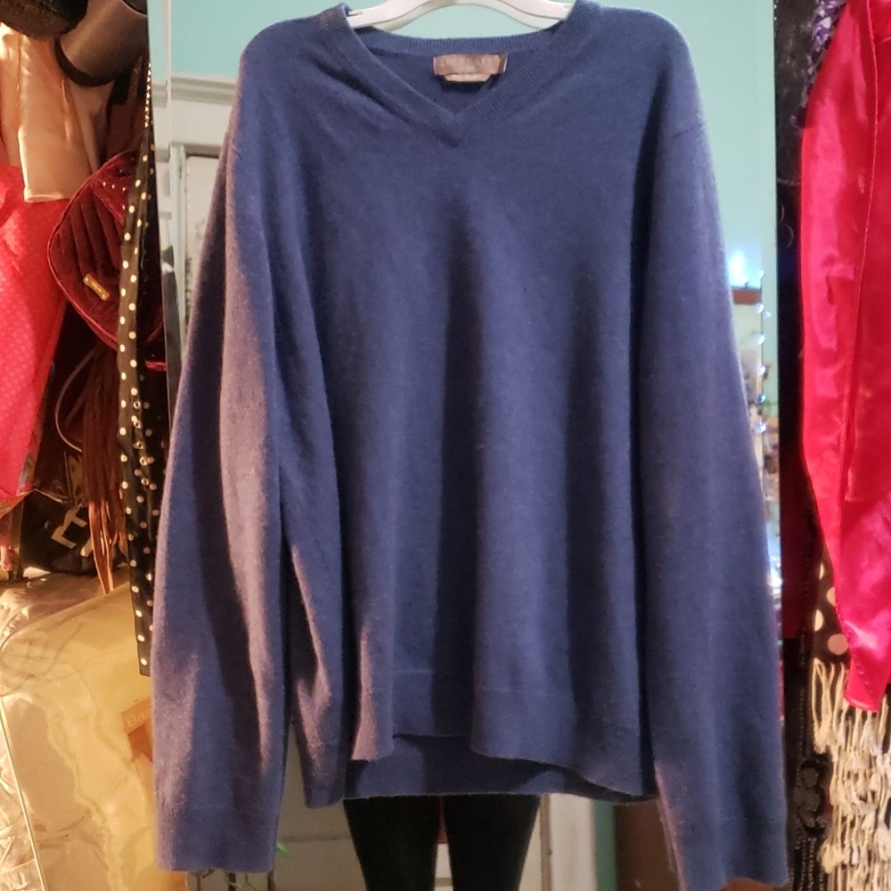 Cashmere V-Neck Sweater - Picture 7 of 8